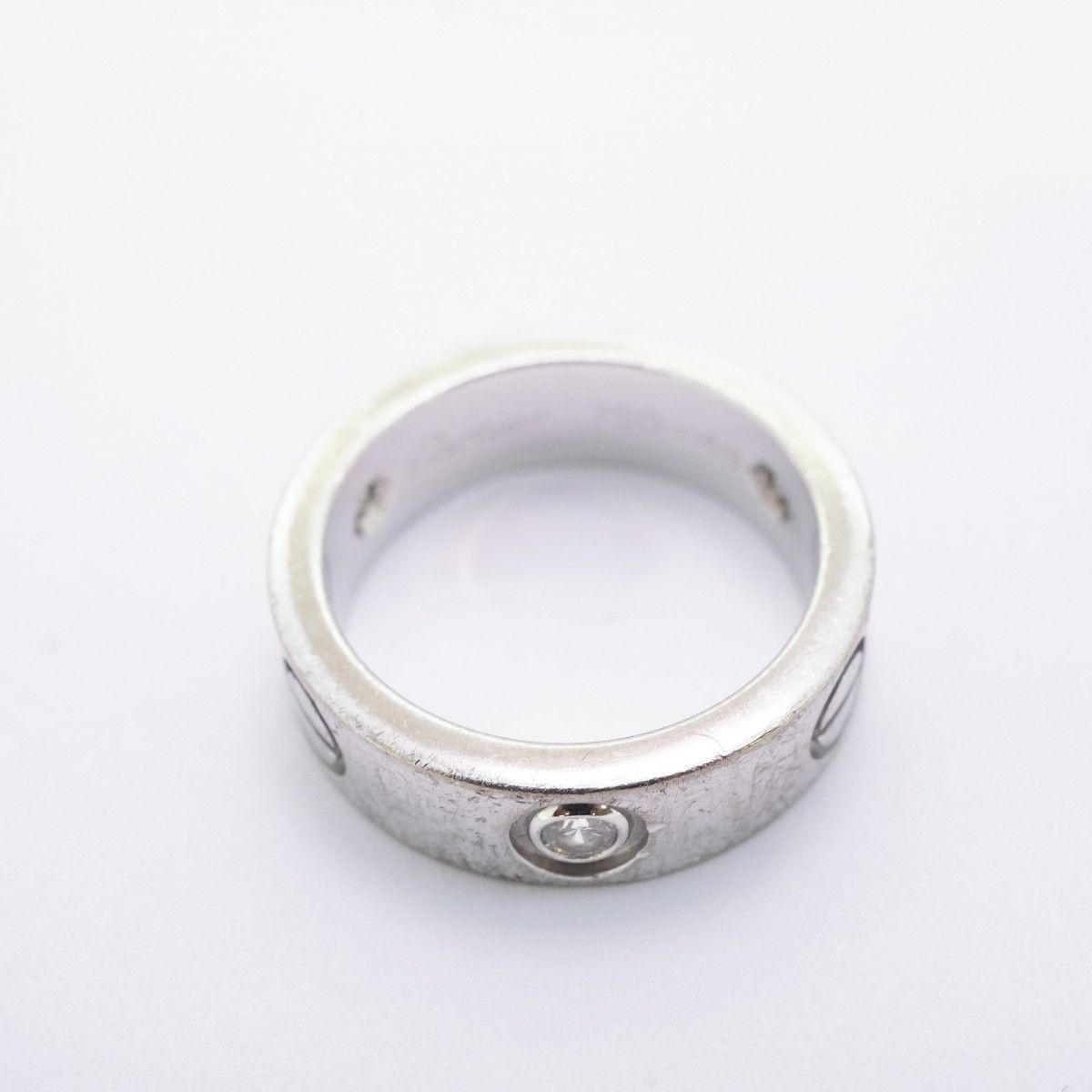 Cartier Ring Love 18k White Gold Diamond — view 3