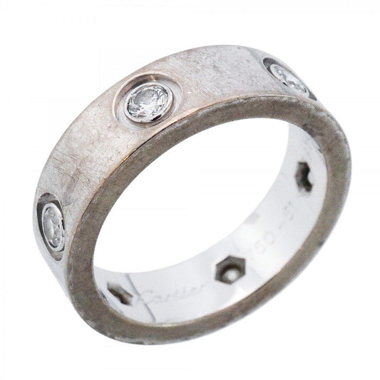 Cartier Ring Love Full Diamond 18k White Gold