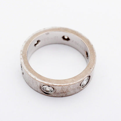 Cartier Ring Love Full Diamond 18k White Gold — view 9