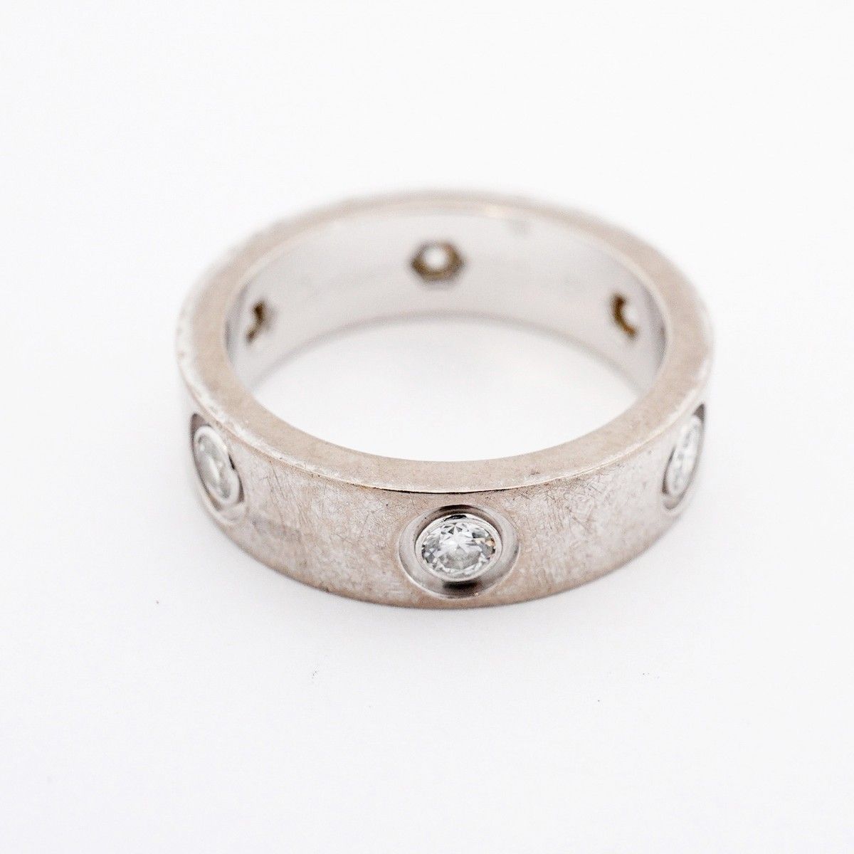 Cartier Ring Love Full Diamond 18k White Gold — view 3