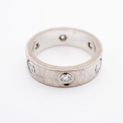 Cartier Ring Love Full Diamond 18k White Gold — view 3