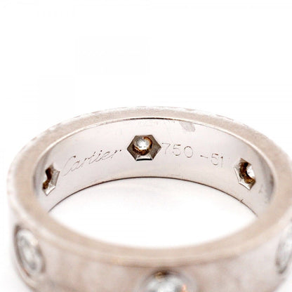 Cartier Ring Love Full Diamond 18k White Gold — view 4