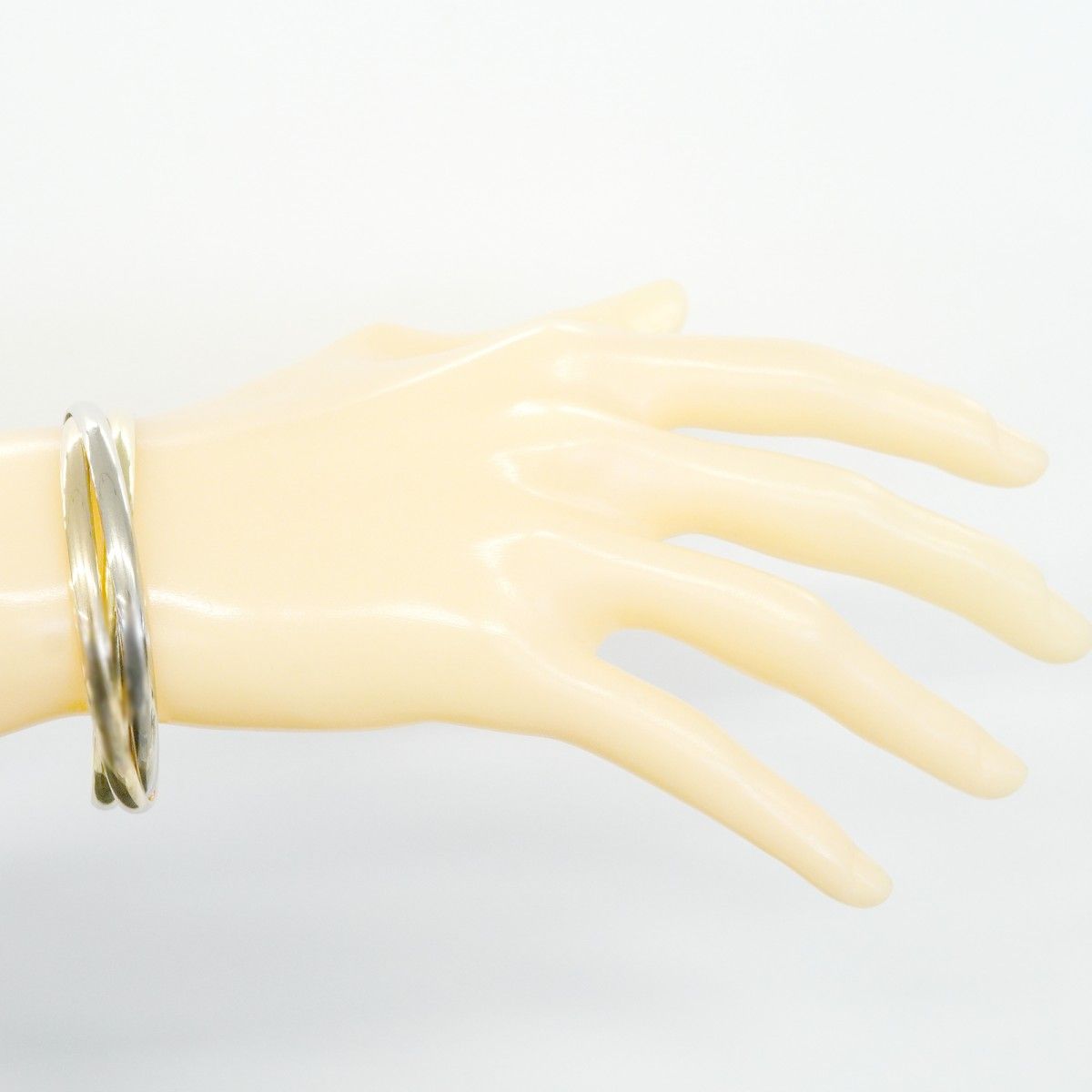 Cartier Bangle Trinity 18k Yellow Gold 18k White Pink Bracelet — view 5