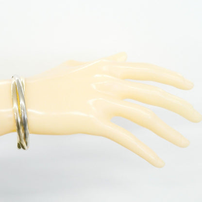 Cartier Bangle Trinity 18k Yellow Gold 18k White Pink Bracelet — view 5