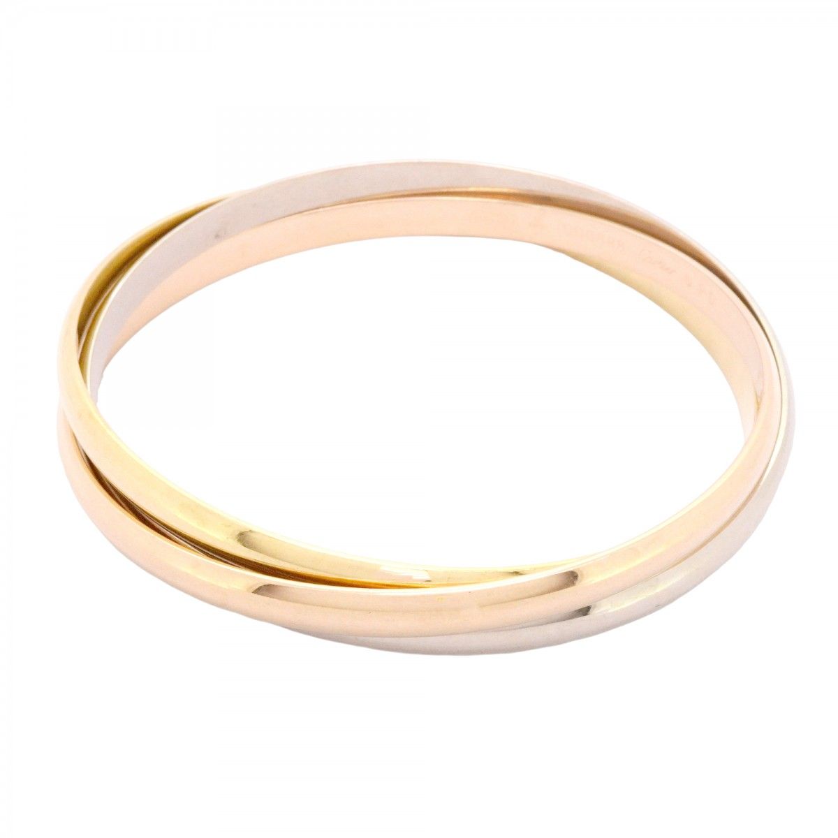 Cartier Bangle Trinity 18k Yellow Gold 18k White Pink Bracelet