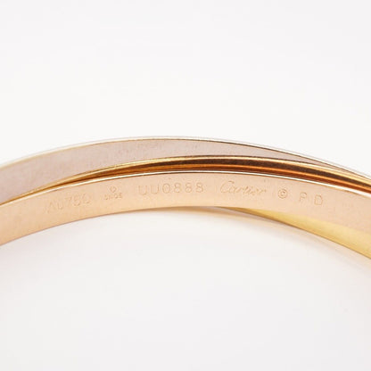 Cartier Bangle Trinity 18k Yellow Gold 18k White Pink Bracelet — view 4