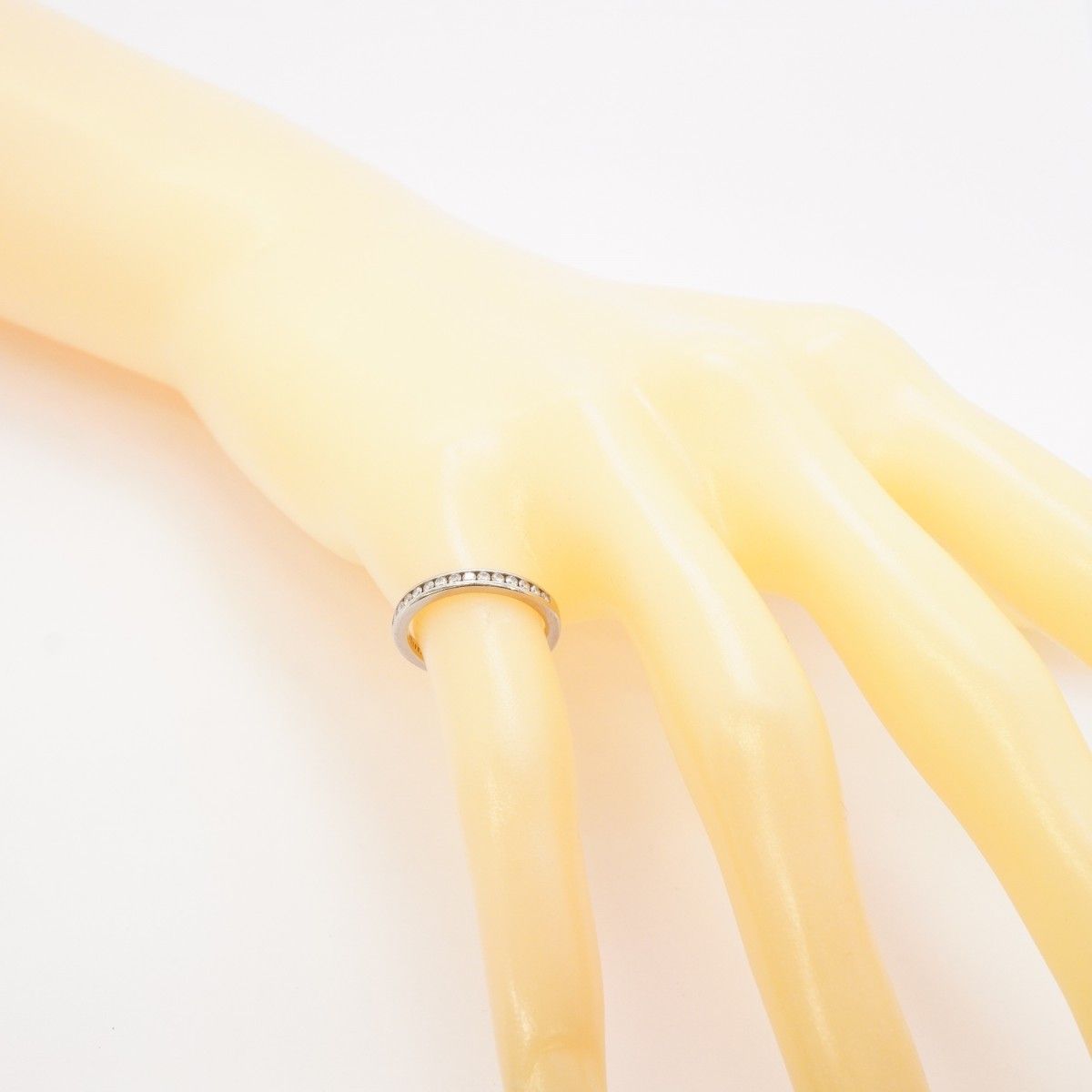 Tiffany & Co Ring Channel Half Eternity Platinum Diamond — view 7