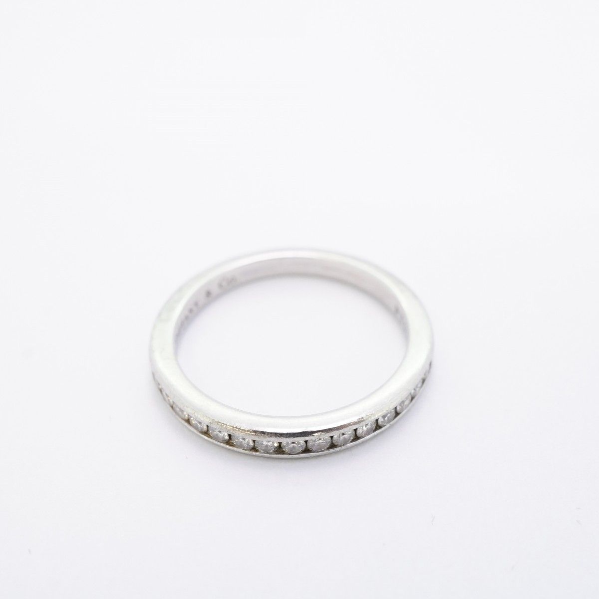 Tiffany & Co Ring Channel Half Eternity Platinum Diamond — view 3