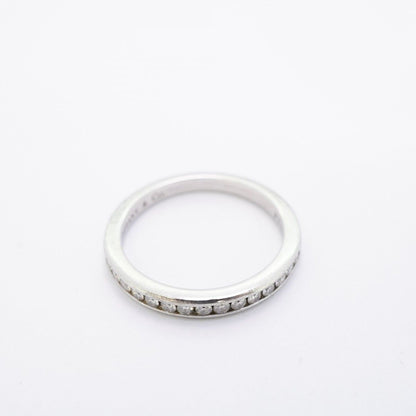 Tiffany & Co Ring Channel Half Eternity Platinum Diamond — view 3