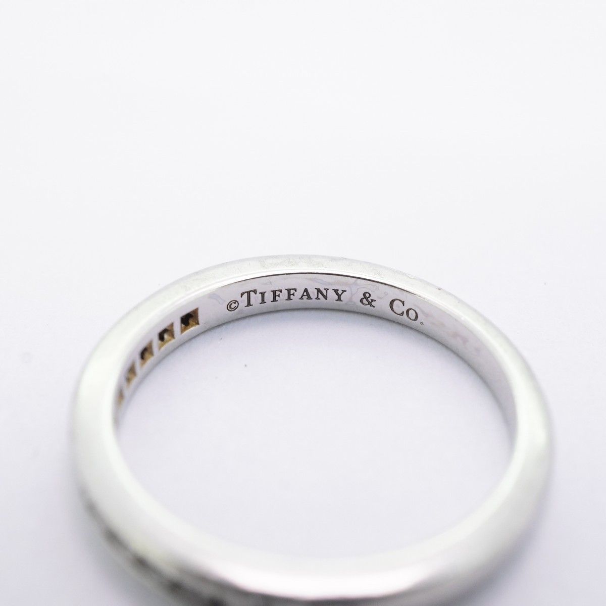 Tiffany & Co Ring Channel Half Eternity Platinum Diamond — view 4
