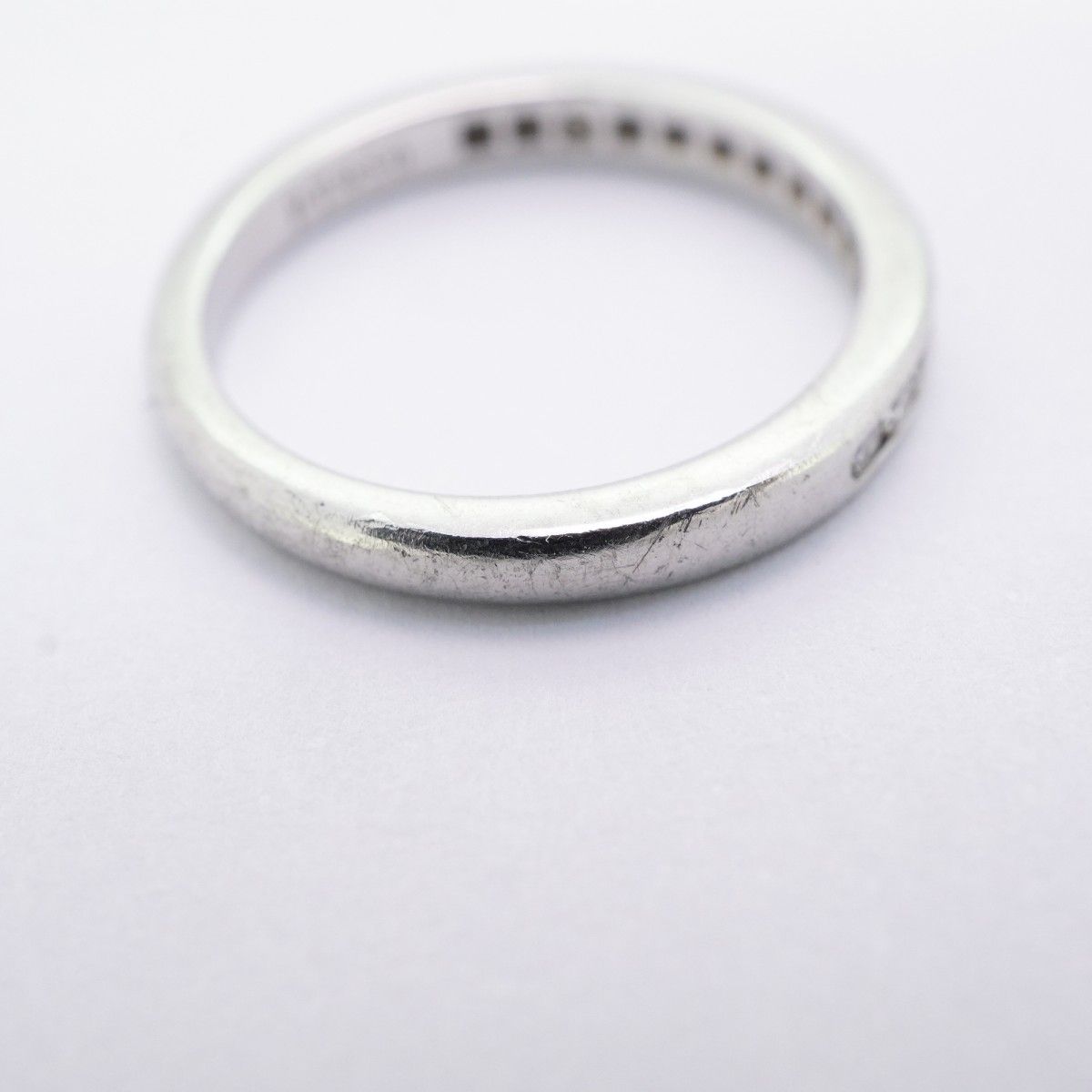 Tiffany & Co Ring Channel Half Eternity Platinum Diamond — view 8