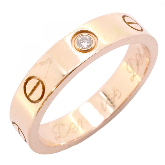 Cartier Ring Mini Love 18k Pink Gold Diamond