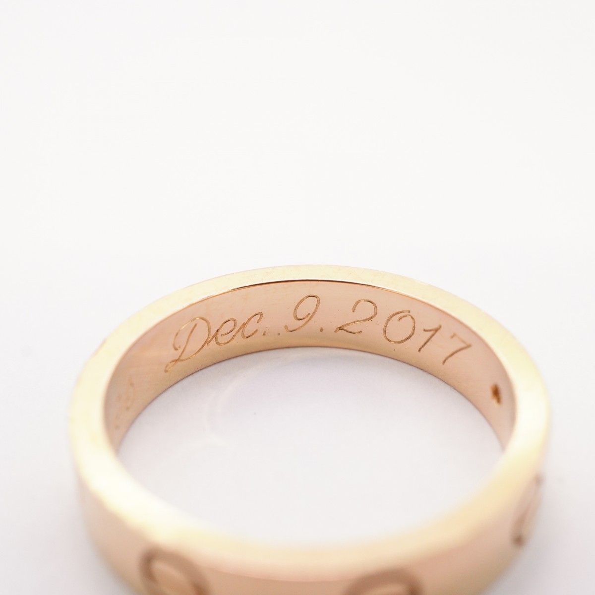 Cartier Ring Mini Love 18k Pink Gold Diamond — view 7