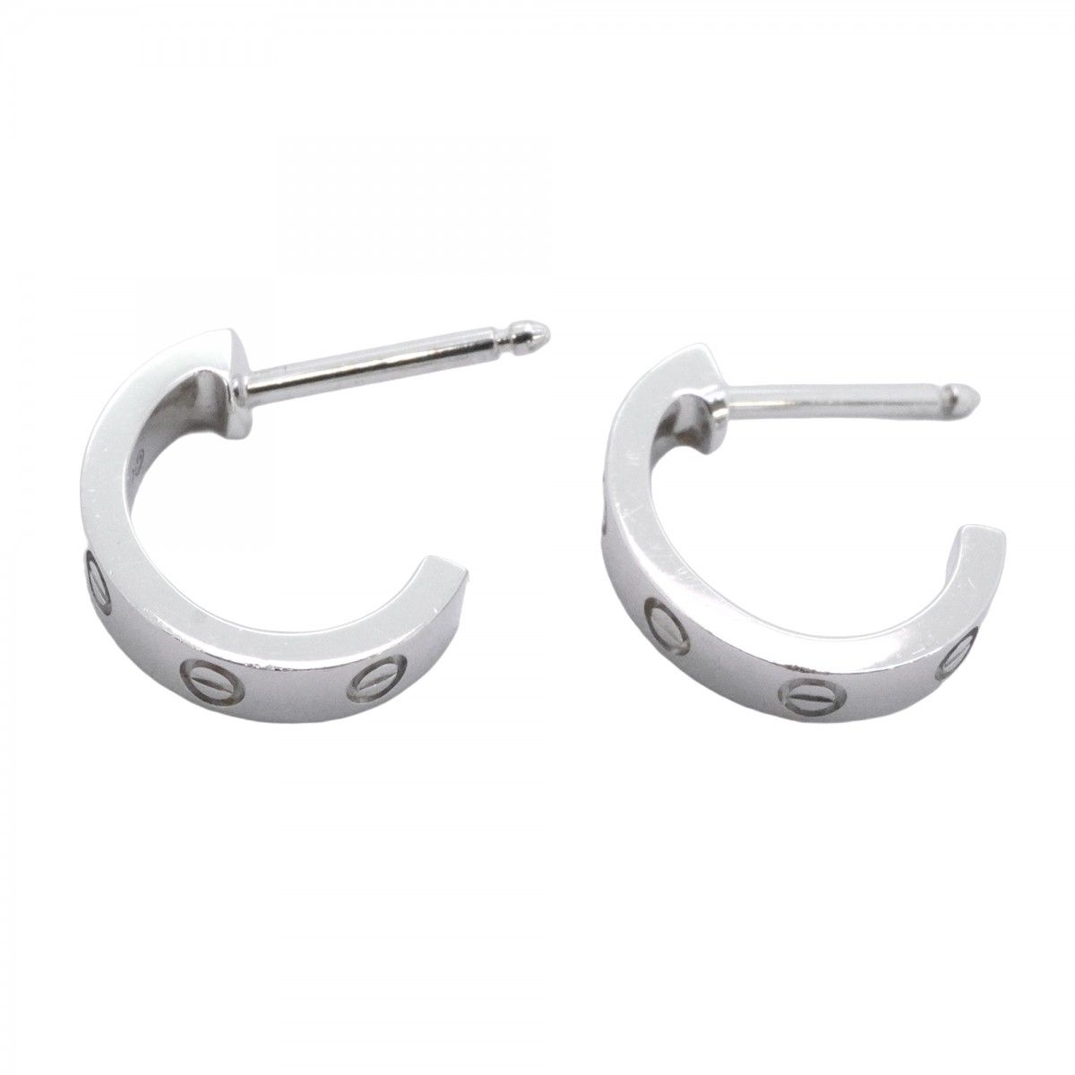 Cartier Earrings Mini Love 18k White Gold