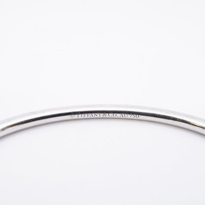 Tiffany & Co Bangle Metro Hinge 18k White Gold Diamond Bracelet — view 5