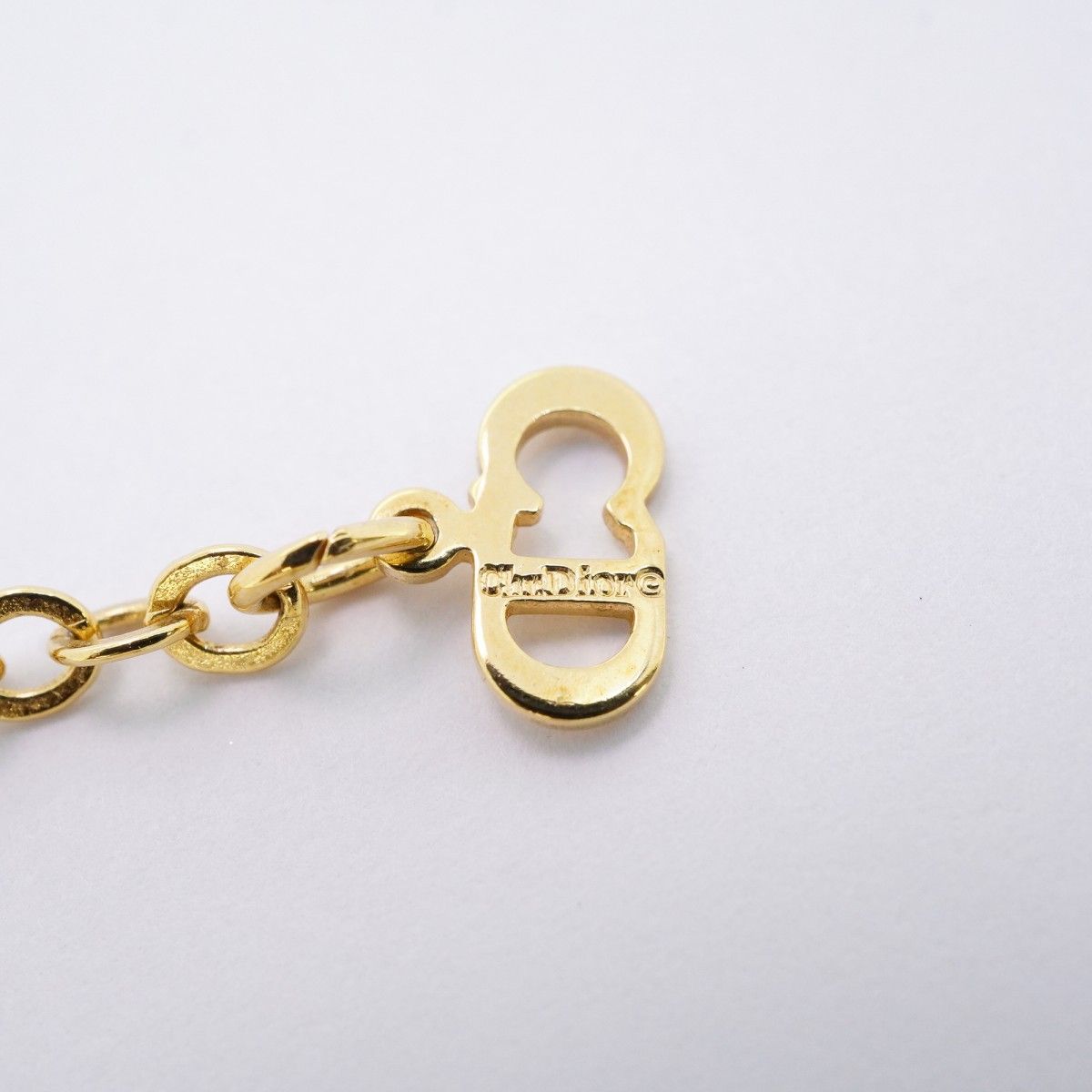 Dior Necklace CD Logo Bag Motif Gold Plated — view 5