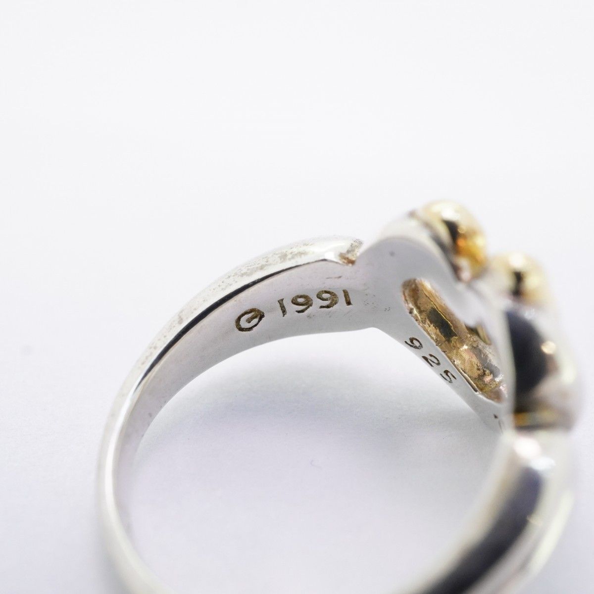 Tiffany & Co Ring Heart Ribbon 18k Yellow Gold 925 Sterling Silver — view 6