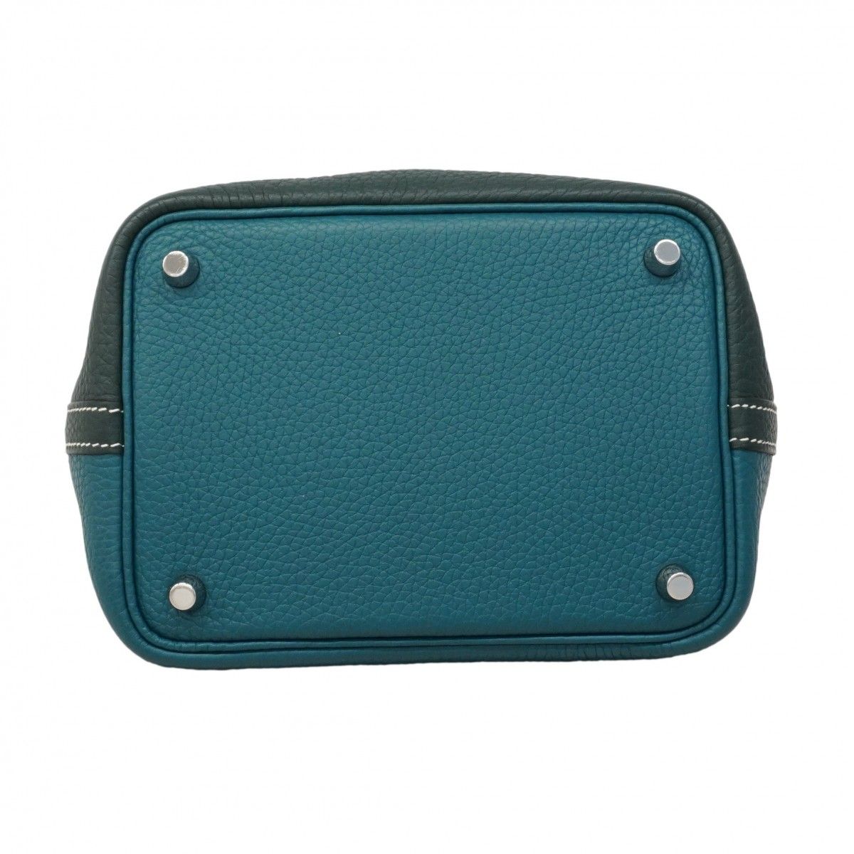 Hermes Handbag Picotin Lock Kazak PM Taurillon Clemence Vert Bosphore Cypress — view 3