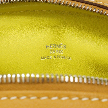Hermes Shoulder Bag in the Loop Verso Swift Toffee Lime Silver — view 5