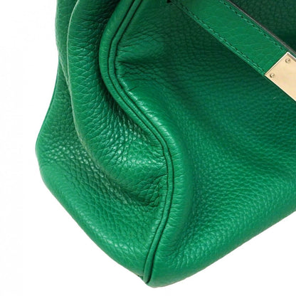 Hermes Handbag Kelly 28 Taurillon Clemence Vertigo Silver 2-Way Bag — view 8