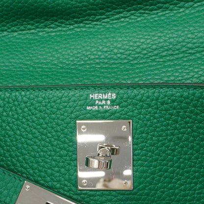 Hermes Handbag Kelly 28 Taurillon Clemence Vertigo Silver 2-Way Bag — view 5