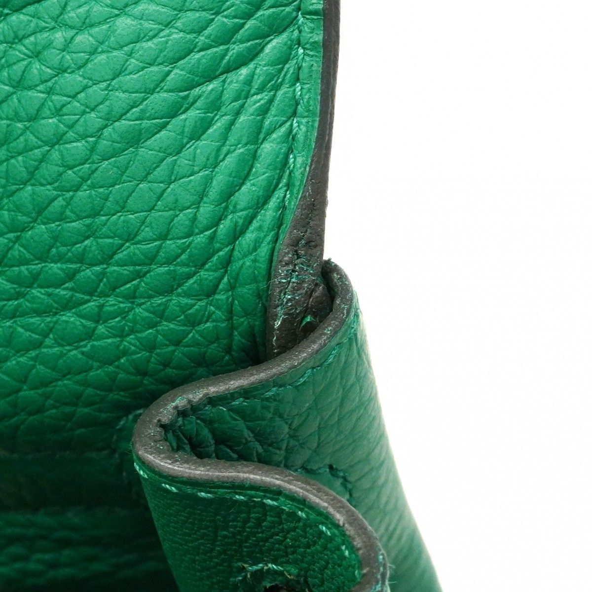 Hermes Handbag Kelly 28 Taurillon Clemence Vertigo Silver 2-Way Bag — view 6