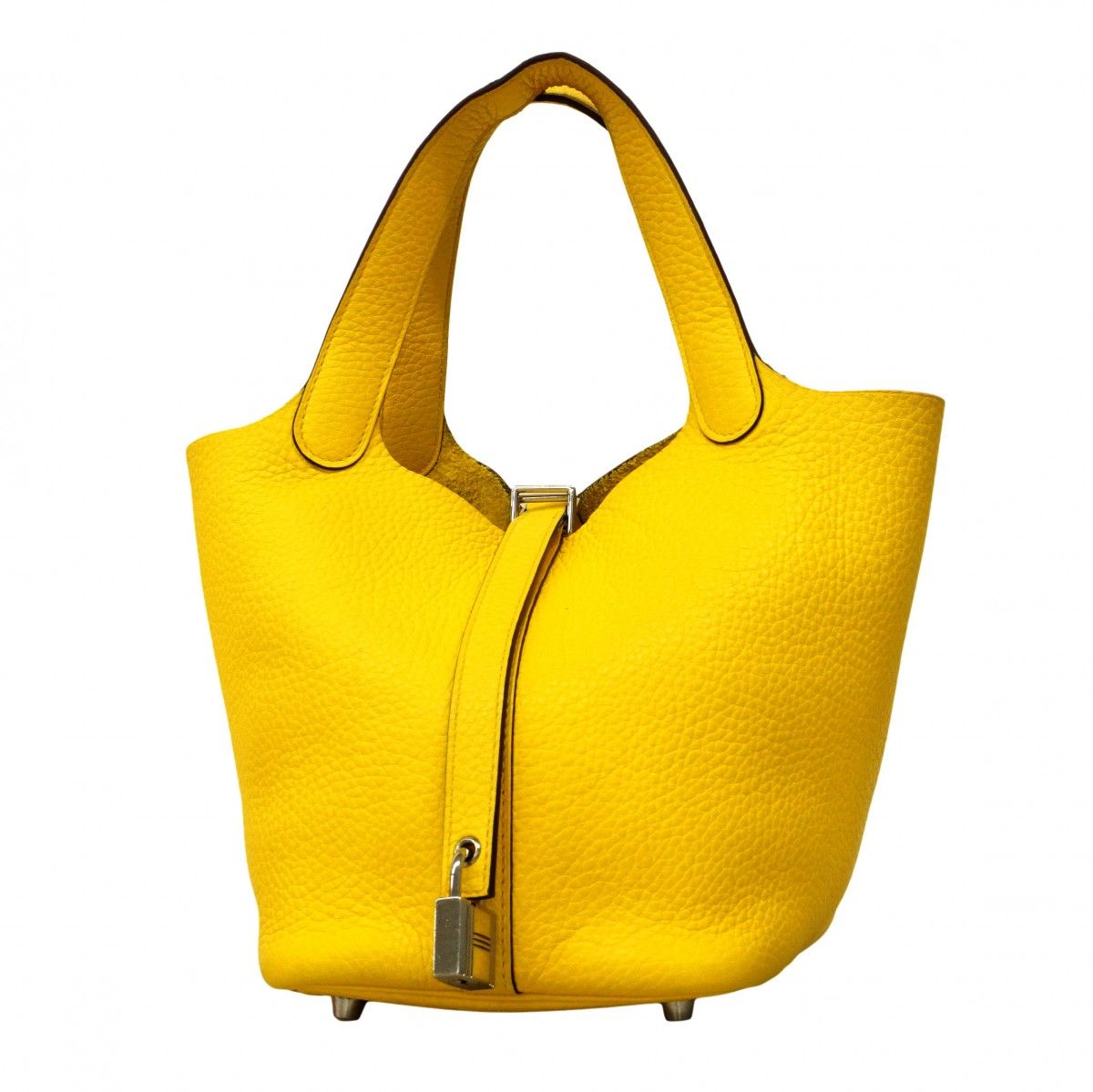 Hermes Handbag Picotin Lock PM Taurillon Clemence Joannapur Silver