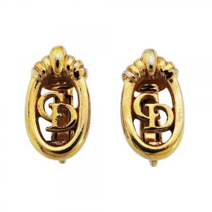 Dior Earrings CD Logo Gold Plated