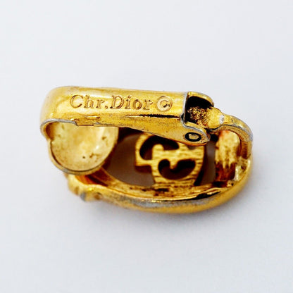Dior Earrings CD Logo Gold Plated — view 4