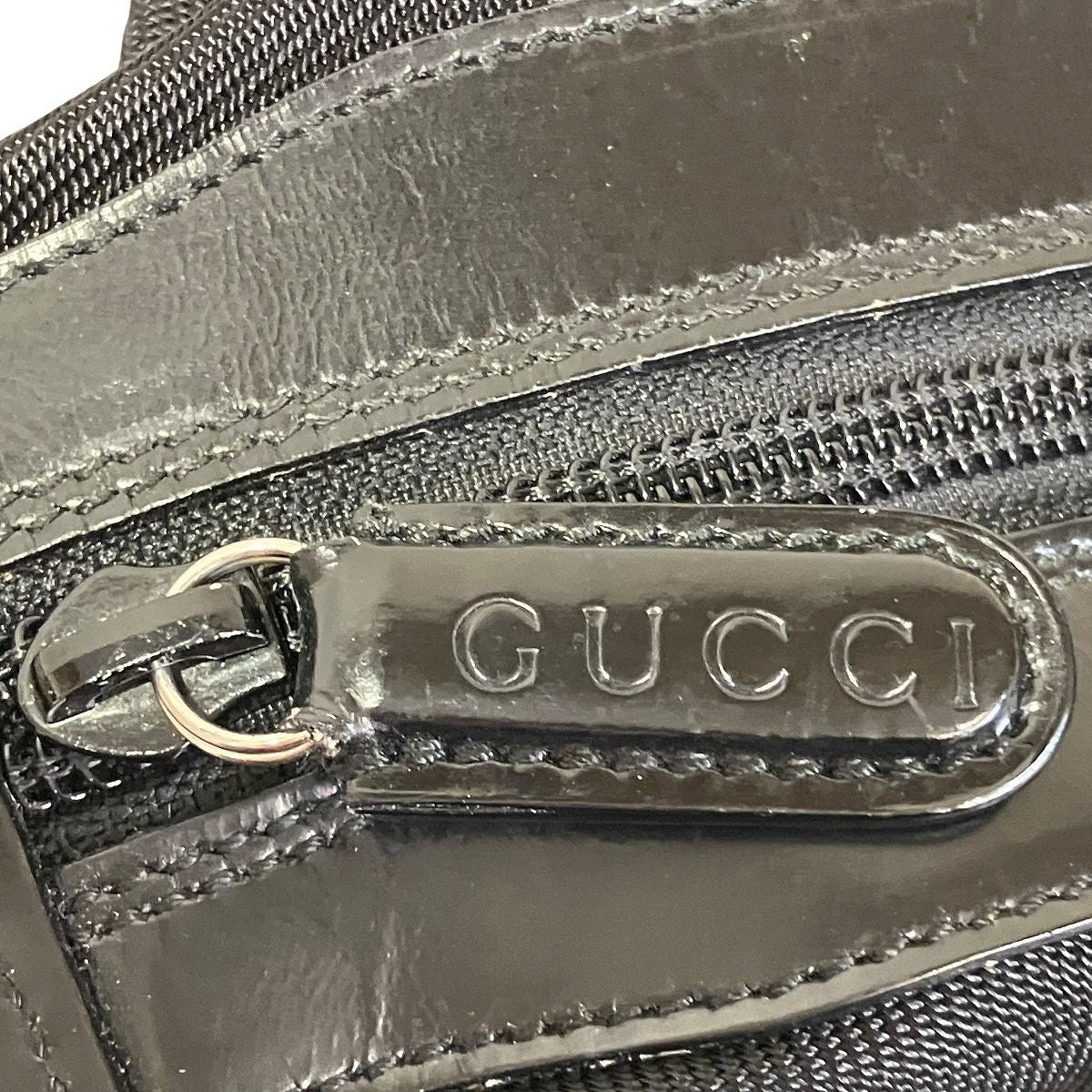 Gucci Bamboo Handbag Nylon Leather 000.5 — view 9