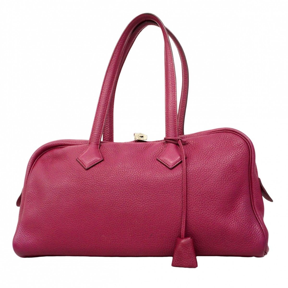 Hermes Handbag Victoria Elan 38 Taurillon Clemence Tosca Silver