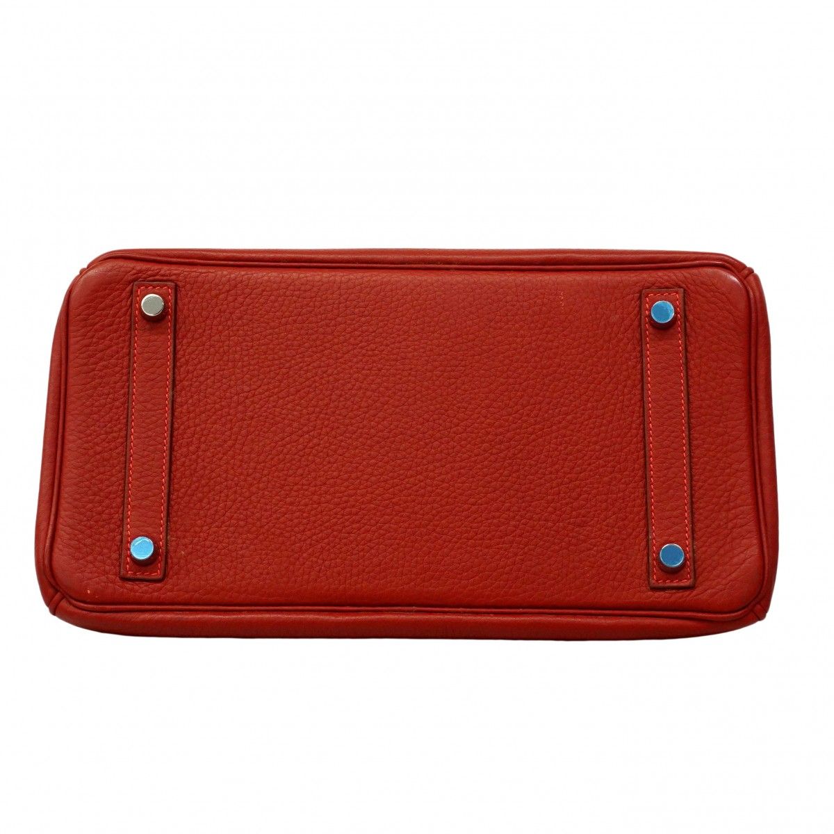 Hermes Handbag Birkin 30 Togo Rouge Vif Silver — view 3