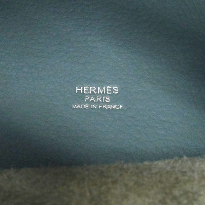 Hermes Handbag Picotin Lock PM Taurillon Clemence Blue Jean Silver — view 5