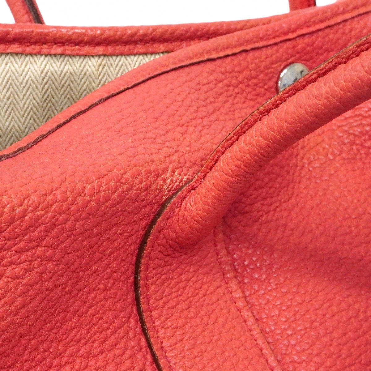 Hermes Tote Garden Party PM Negonda Rose Azalea Silver — view 8