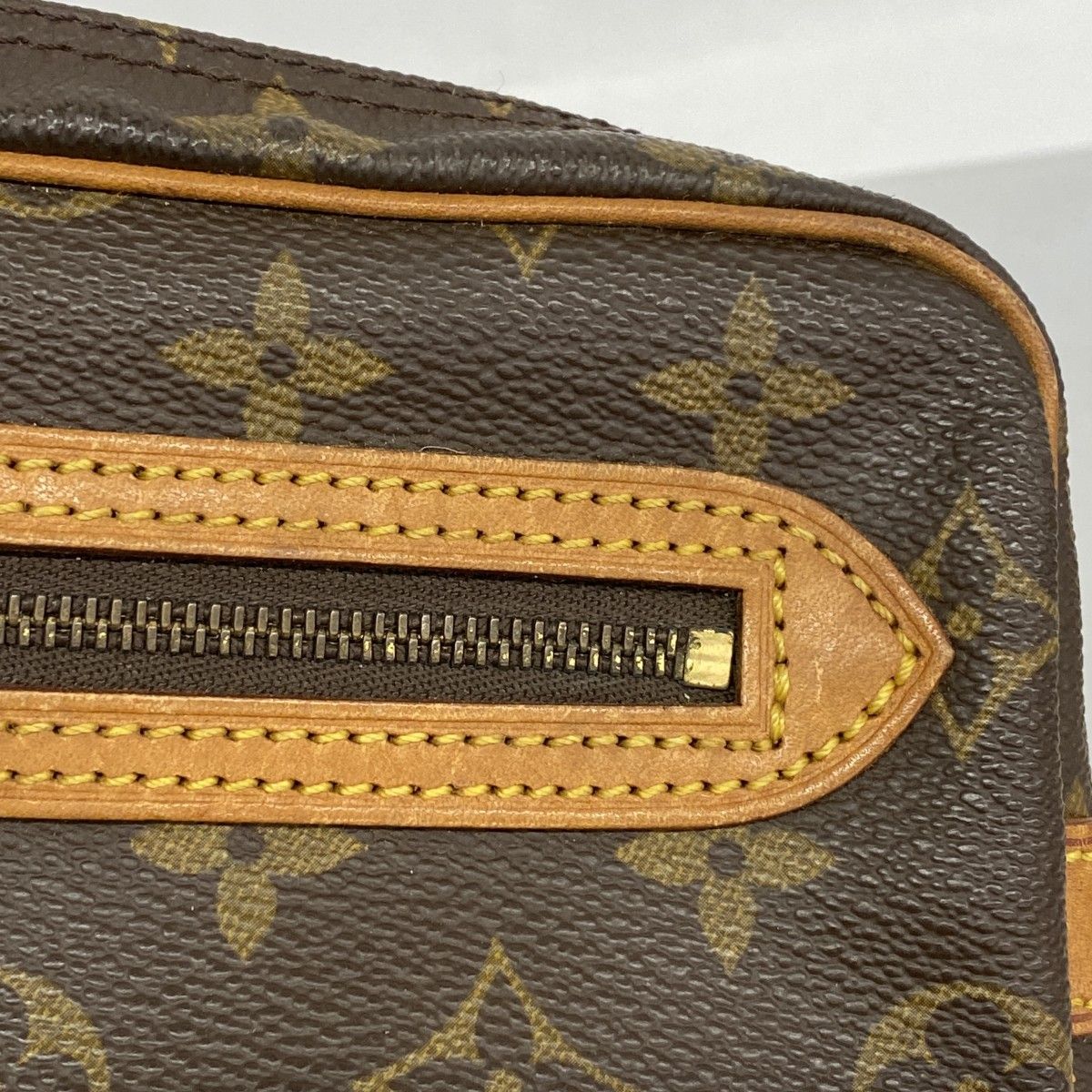 Louis Vuitton Clutch Monogram Marly Dragonne GM Brown — view 7