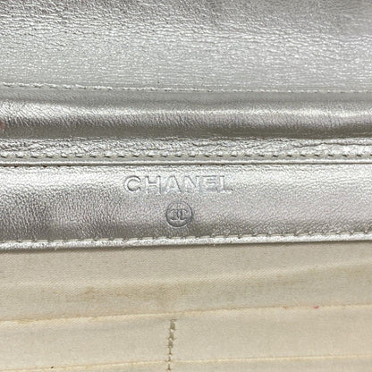 Chanel Shoulder Wallet New Travel Nylon Silver — view 5
