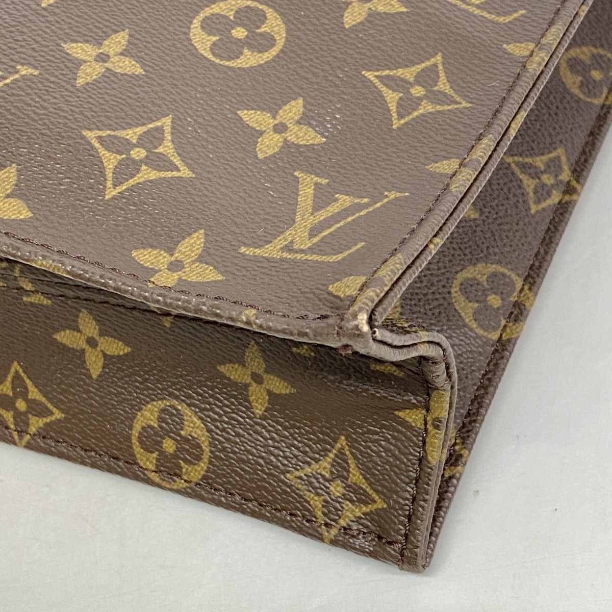 Louis Vuitton Tote Monogram Sac Plat Brown — view 6