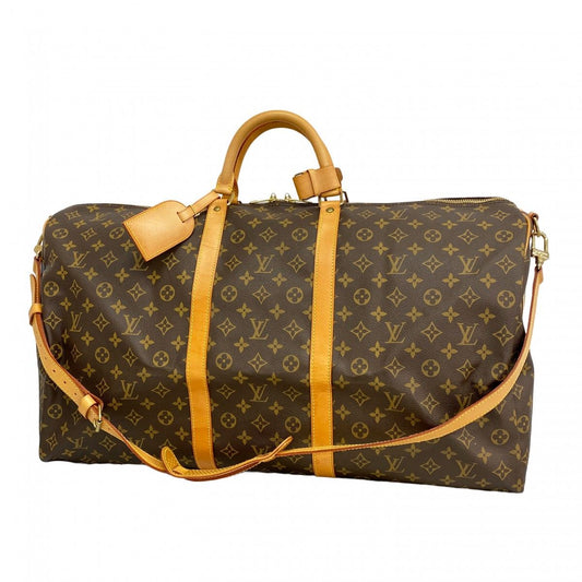 Louis Vuitton Boston Bag Monogram Keepall Bandouliere 60 Brown