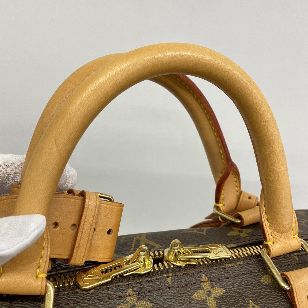 Louis Vuitton Boston Bag Monogram Keepall Bandouliere 60 Brown — view 9
