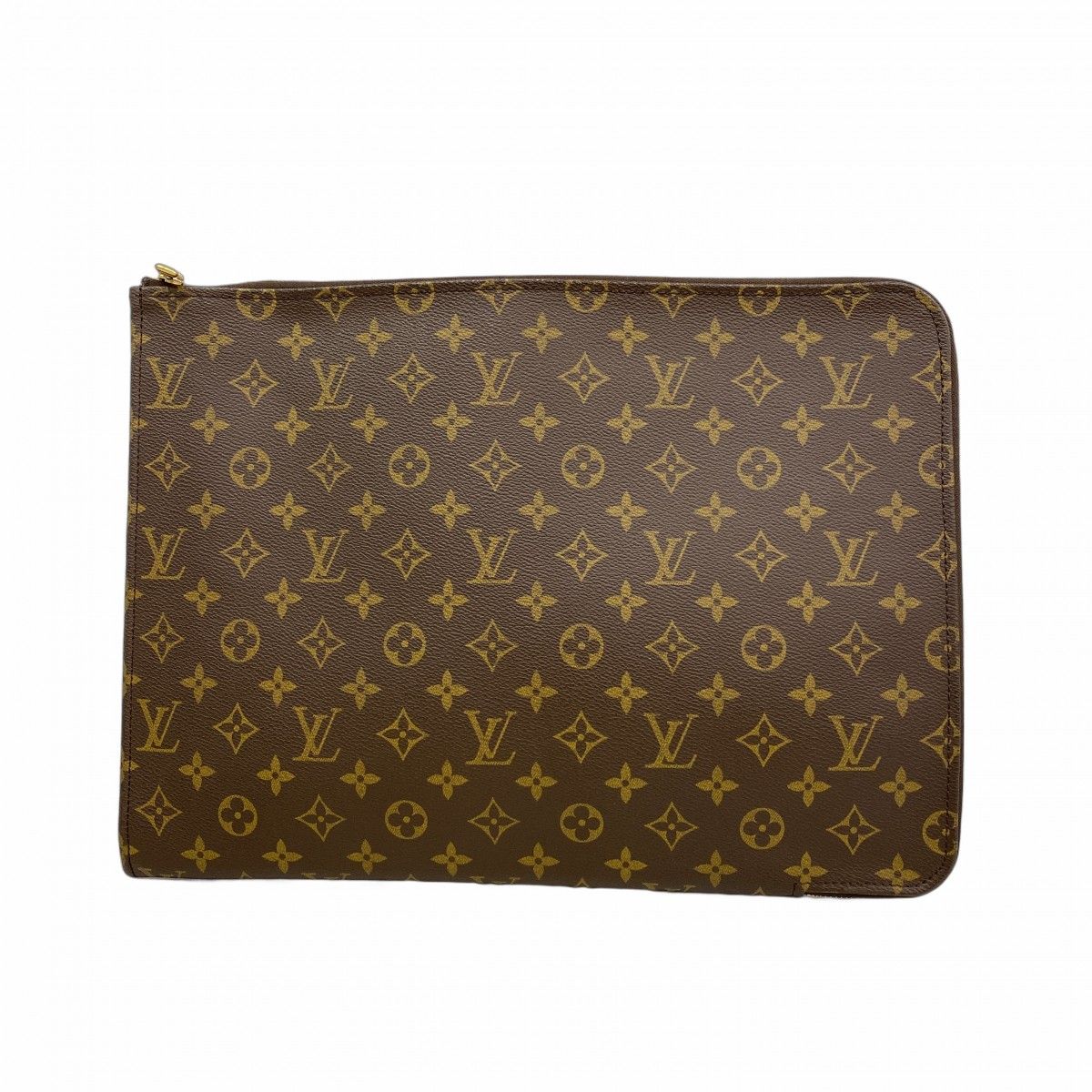 Louis Vuitton Clutch Monogram Poche Document Brown
