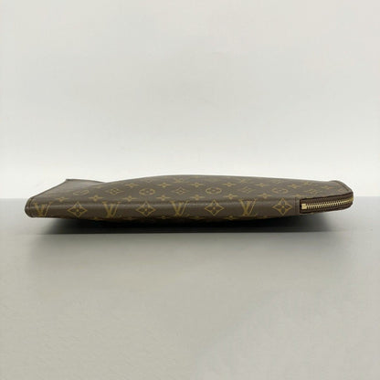 Louis Vuitton Clutch Monogram Poche Document Brown — view 3