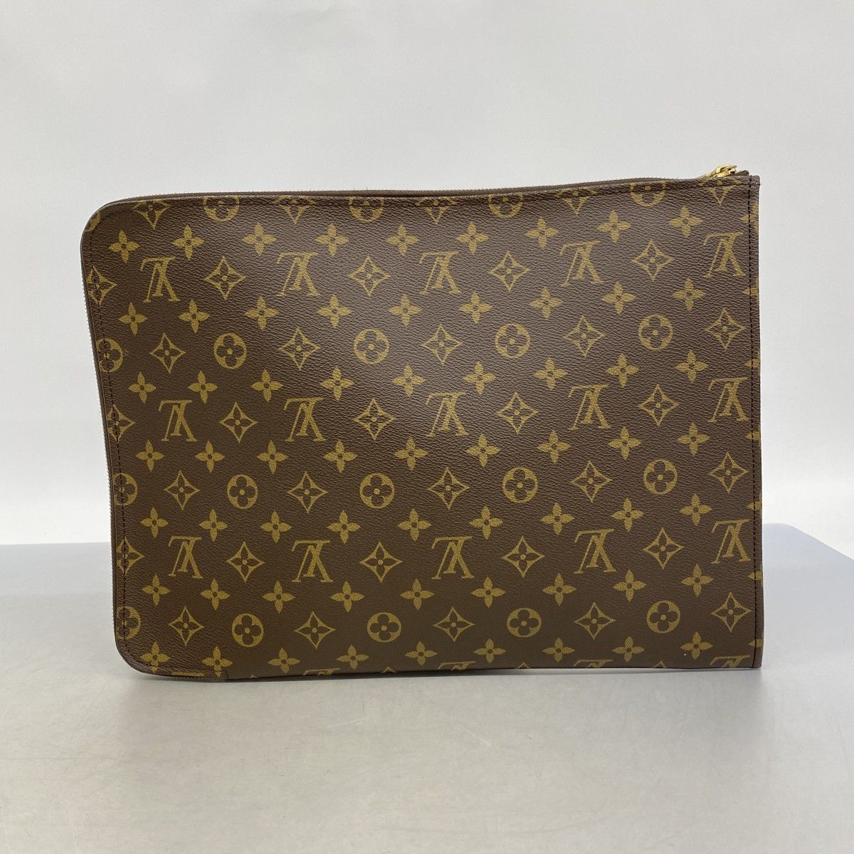 Louis Vuitton Clutch Monogram Poche Document Brown — view 8