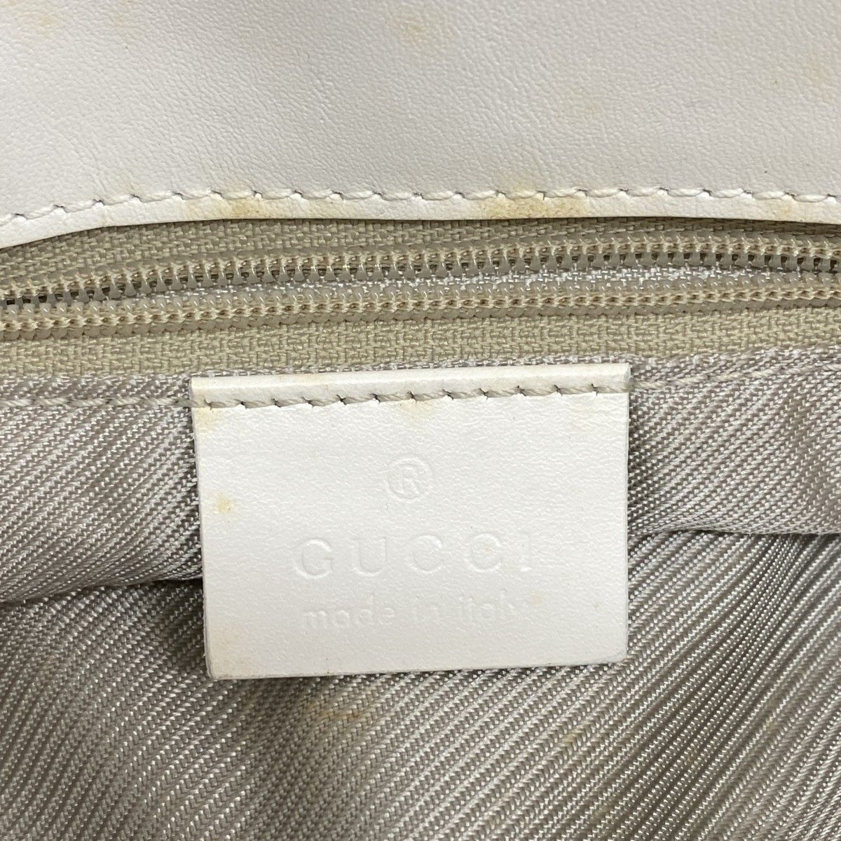 Gucci Tote GG Canvas 002 Blue White Gold — view 5