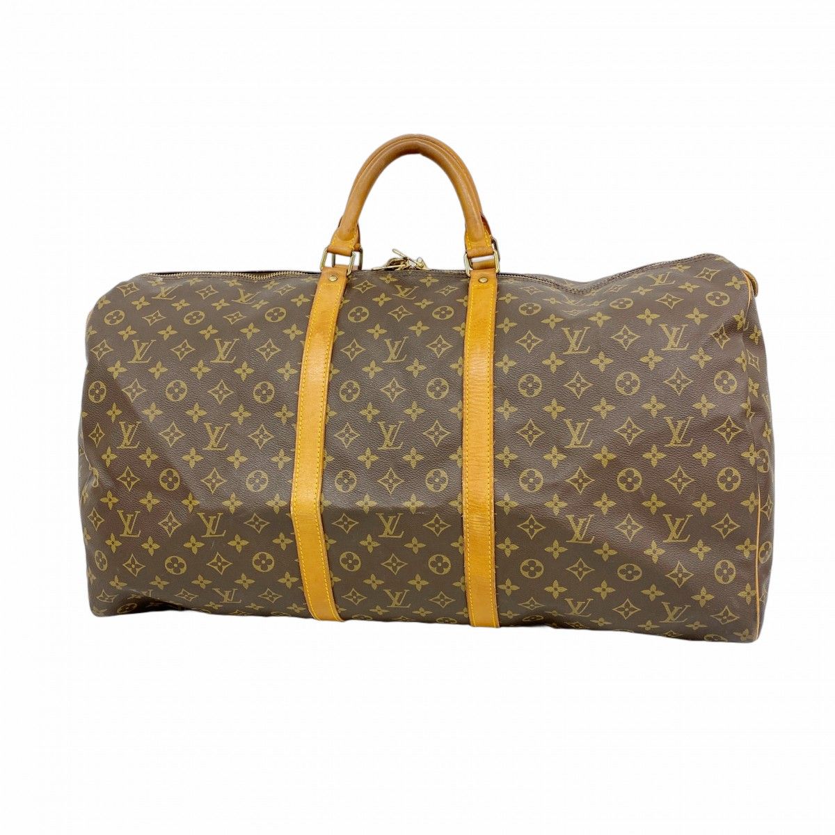 Louis Vuitton Boston Bag Monogram Keepall 60 Brown