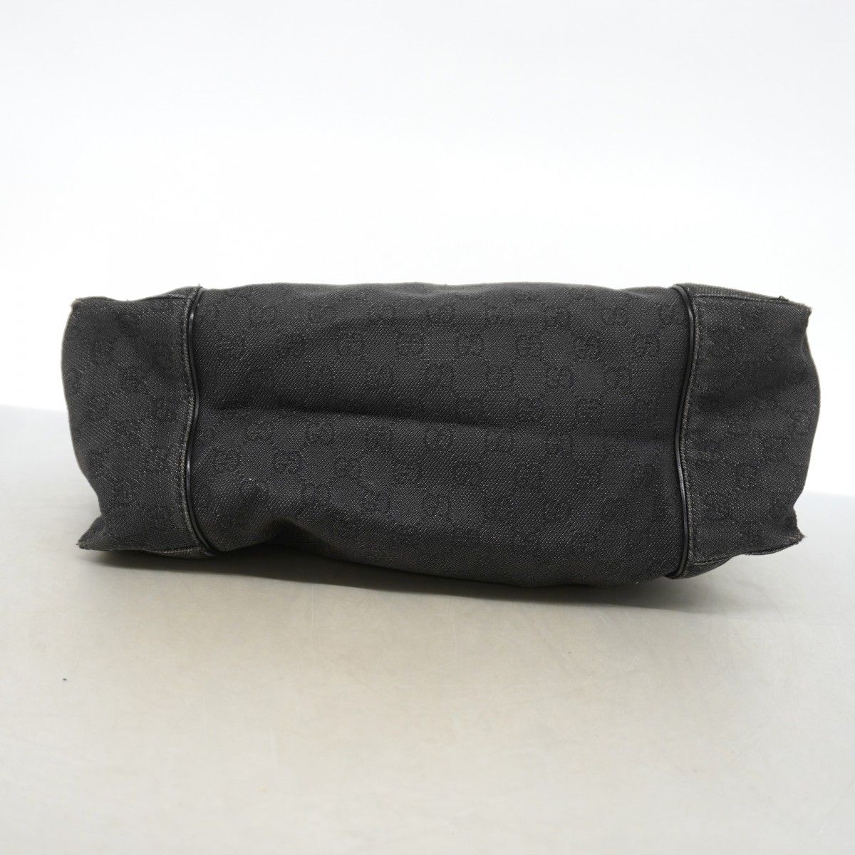 Gucci Shoulder Bag Denim Black Silver — view 3