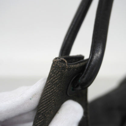 Gucci Shoulder Bag Denim Black Silver — view 7