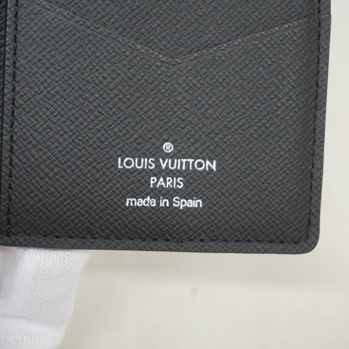 Louis Vuitton Card Case Monogram Eclipse Organizer Poche Black — view 5