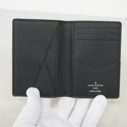 Louis Vuitton Card Case Monogram Eclipse Organizer Poche Black — view 4