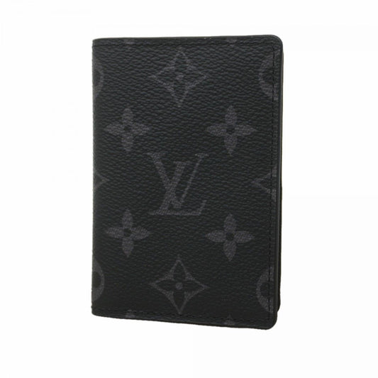 Louis Vuitton Card Case Monogram Eclipse Organizer Poche Black