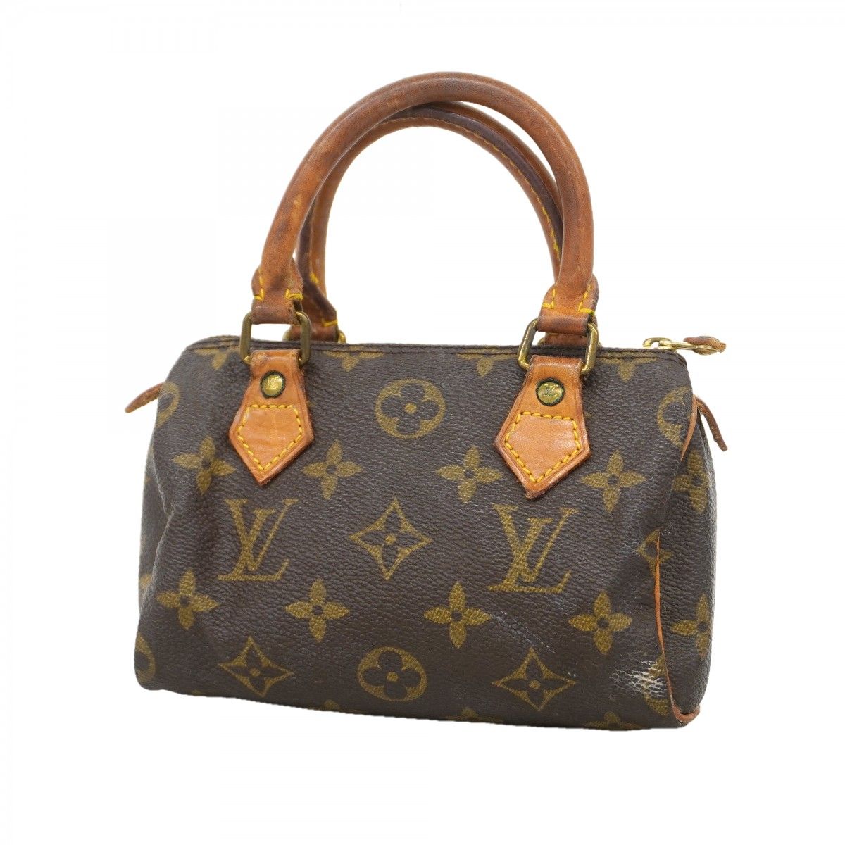 Louis Vuitton Handbag Monogram Mini Speedy Brown